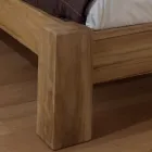 160x200 dubbelsäng tillverkad av massiv teak - Fresco Viadurini