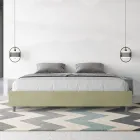 Dubbelsäng 200x200 cm klädd i mikrofiber Tillverkad i Italien - Athlete Viadurini