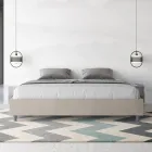 Dubbelsäng 200x200 cm klädd i mikrofiber Tillverkad i Italien - Athlete Viadurini