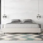 200x200 cm dubbelsäng klädd i konstläder Tillverkad i Italien - Athlete Viadurini