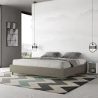 200x200 cm dubbelsäng klädd i konstläder Tillverkad i Italien - Athlete Viadurini