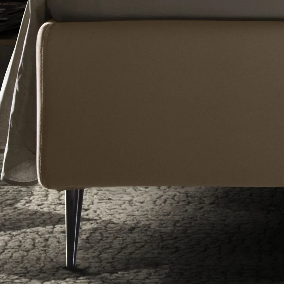 Dubbelsäng med förvaringsbox och bas 160x190 Made in Italy - Sallie Viadurini