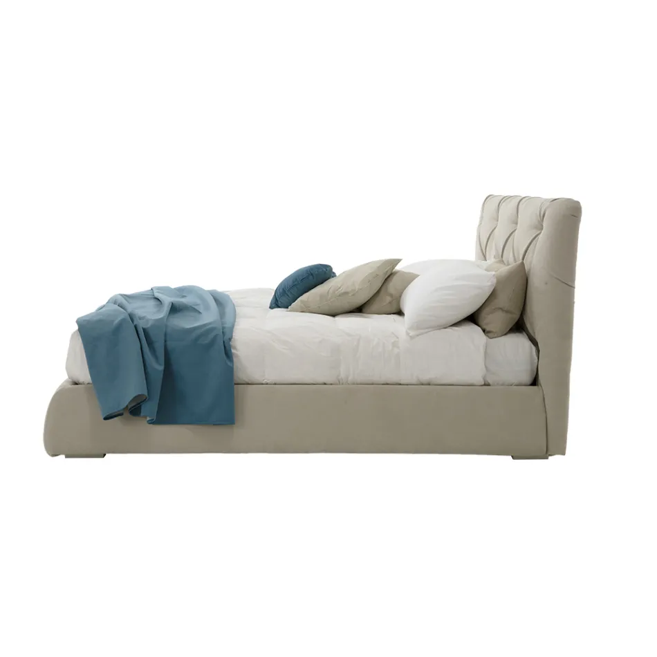 Dubbelsäng med modern designbehållare Made in Italy – Gaven Viadurini