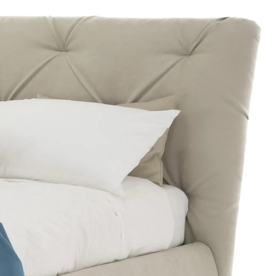 Dubbelsäng med modern designbehållare Made in Italy – Gaven Viadurini