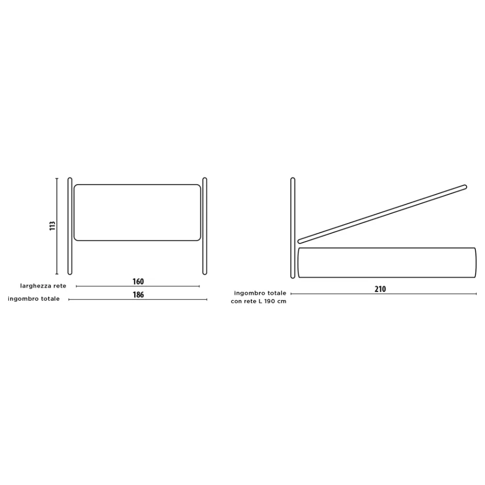 Dubbelsäng med valfri förvaring, 2 sängbord och madrass - Fiuto Viadurini
