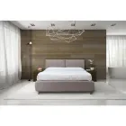 Dubbelsäng med valfri förvaring och fötter Made in Italy - Birba Viadurini