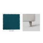 Dubbelsäng med valfri förvaring och fötter Made in Italy - Birba Viadurini