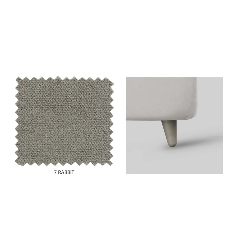 Dubbelsäng med valfri förvaring och fötter Made in Italy - Birba Viadurini