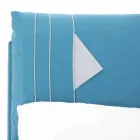 Dubbelsäng med behållare täckt i tyg tillverkad i Italien - Renato Viadurini