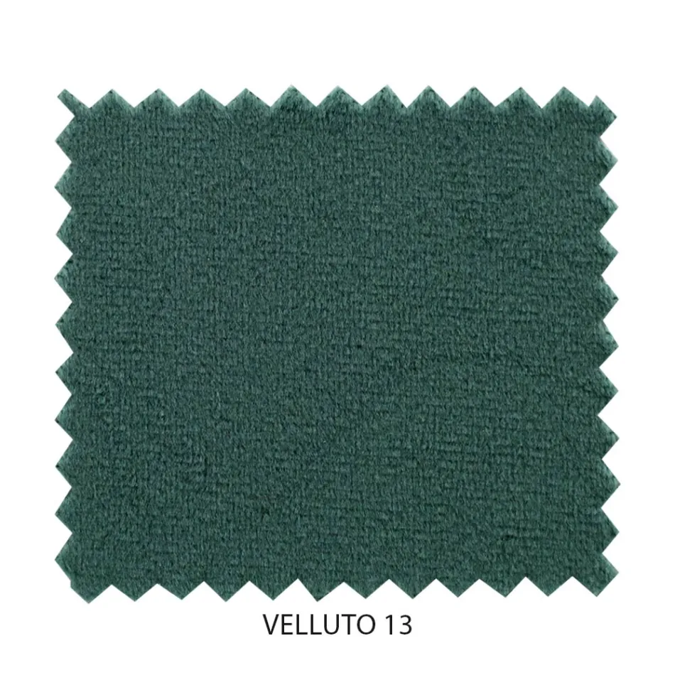 Dubbelsäng med vadderad sängram och sänggavel i järn - Nebbia Viadurini