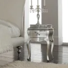 Dubbelsäng med kuddar, madrass och 2 sängbord Made in Italy - Natural Viadurini