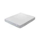 Dubbelsäng med kuddar, madrass och 2 sängbord Made in Italy - Natural Viadurini