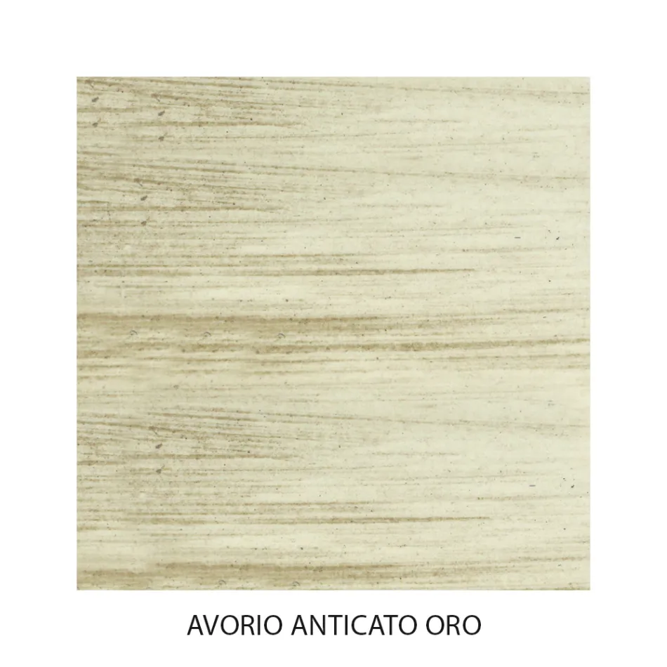 Dubbelsäng med koordinerad fotbräda i järn Made in Italy - Penny Viadurini