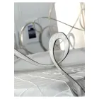 Dubbelsäng med matchande fotbräda, madrass och 2 sängbord - Nebbia Viadurini