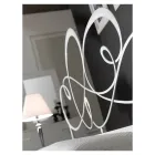 Dubbelsäng med matchande fotbräda, madrass och 2 sängbord - Nebbia Viadurini