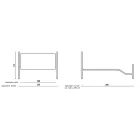 Dubbelsäng med fotbräda i olika utföranden Made in Italy - Finish Viadurini