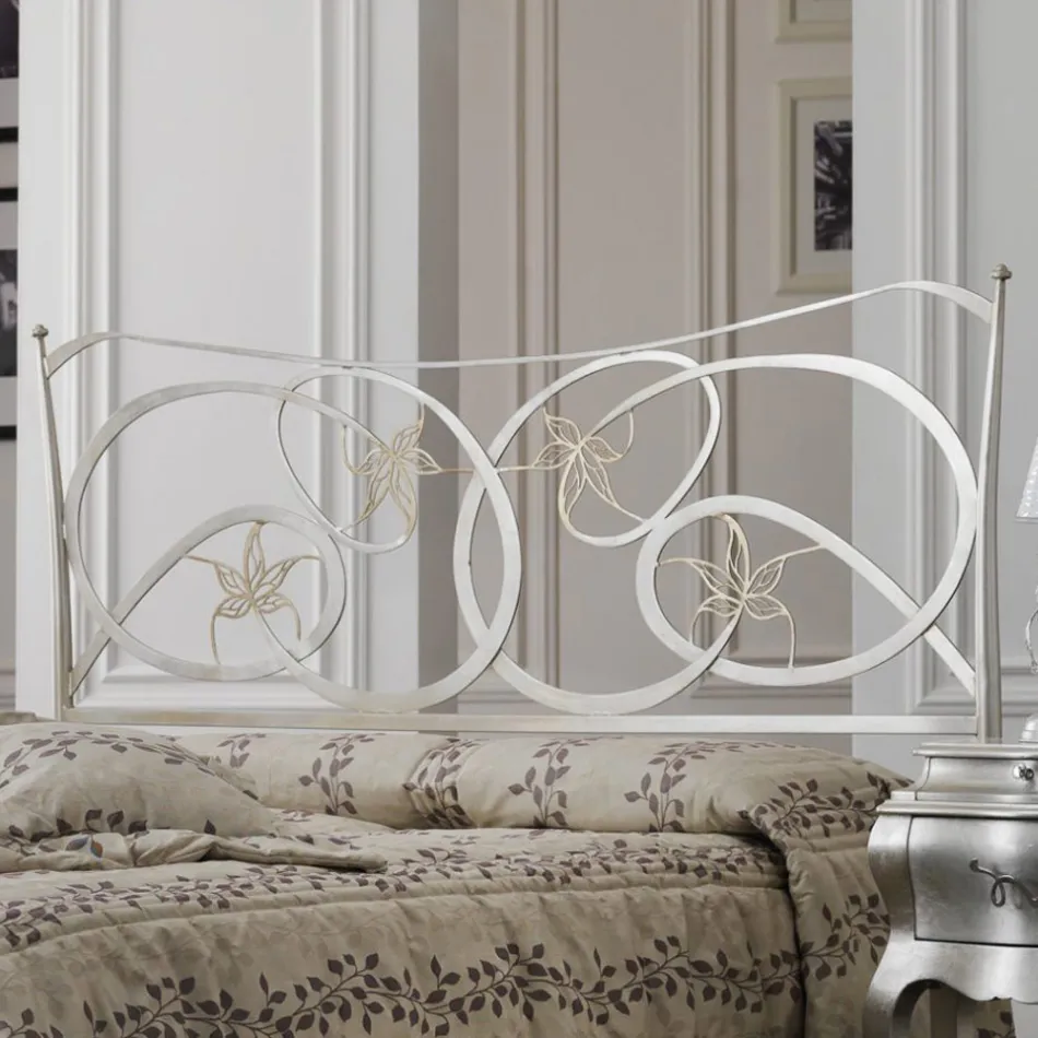 Dubbelsäng med fotbräda i olika utföranden Made in Italy - Natural Viadurini