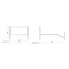 Dubbelsäng med fotbräda i olika utföranden Made in Italy - Natural Viadurini