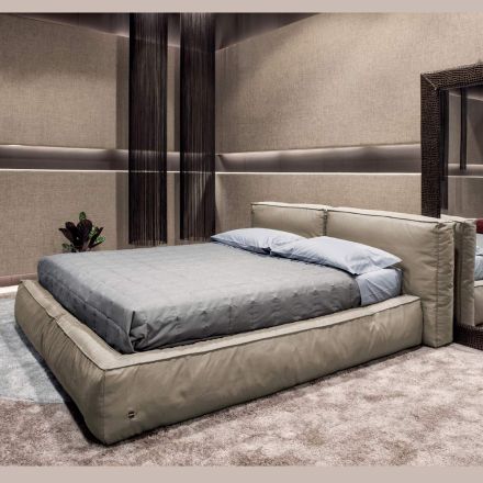 Dubbelsäng med valfri sängbotten och förvaringsenhet Made in Italy - Ribelle Viadurini