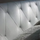 Dubbelsäng med trästruktur täckt av polyuretan - vält Viadurini