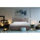 Dubbelsäng med sänggavel i järn och kuddar Made in Italy - Peter Viadurini