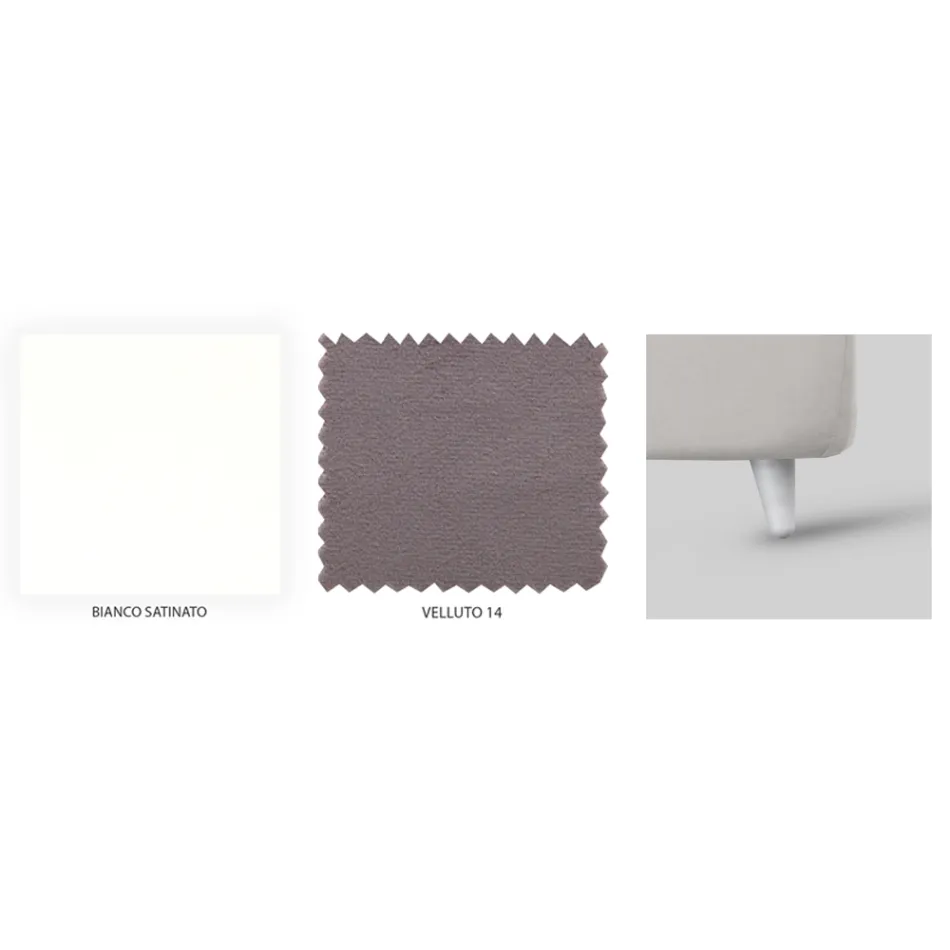 Dubbelsäng med sänggavel i järn och kuddar Made in Italy - Peter Viadurini