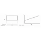 Dubbelsäng med sänggavel i järn och kuddar Made in Italy - Peter Viadurini