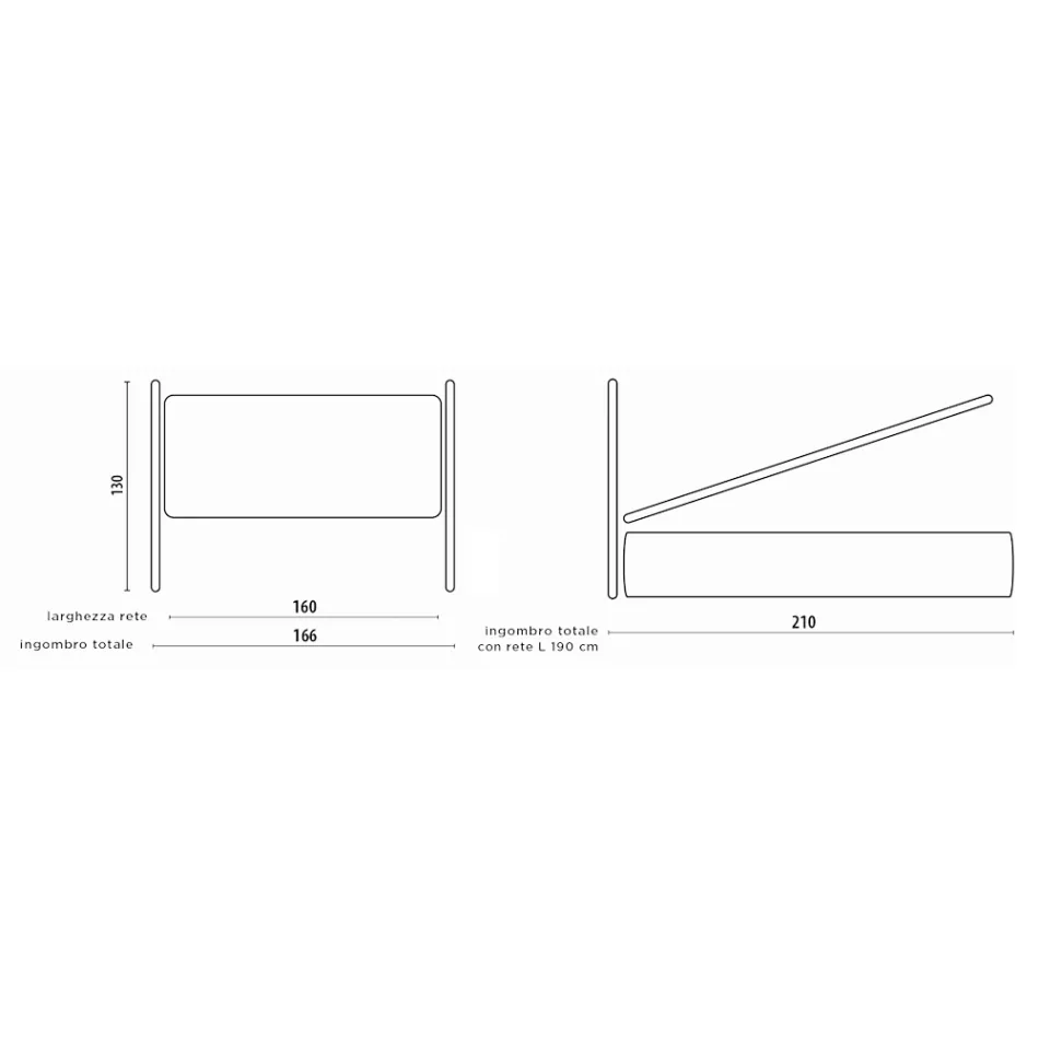 Dubbelsäng med sänggavel i järn och kuddar Made in Italy - Peter Viadurini