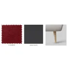 Dubbelsäng med sänggavel i järn och vadderad sängram Made in Italy - Kenzo Viadurini