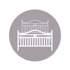 Dubbelsäng med järnrörsgavel Made in Italy - Kopia Viadurini