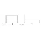 Dubbelsäng med järnrörsgavel Made in Italy - Kenzo Viadurini