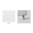 Dubbelsäng med sänggavel i eko-läder eller tyg Made in Italy - Buddy Viadurini