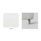 Dubbelsäng med eco-läder sänggavel Tillverkad i Italien - Fiuto Viadurini