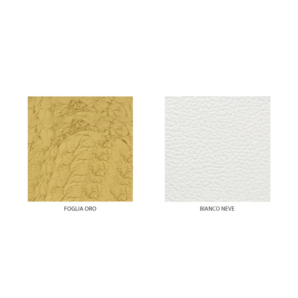 Klassisk stil dubbelsäng i järn och läder Made in Italy - King Viadurini