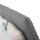 Lyxig designdubbelsäng i ekologiskt läder eller tyg tillverkad i Italien – Generus Viadurini