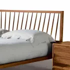 Design dubbelsäng 160x200cm med solid Alain valnötbas Viadurini