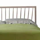 Design dubbelsäng 160x200cm med solid Alain valnötbas Viadurini