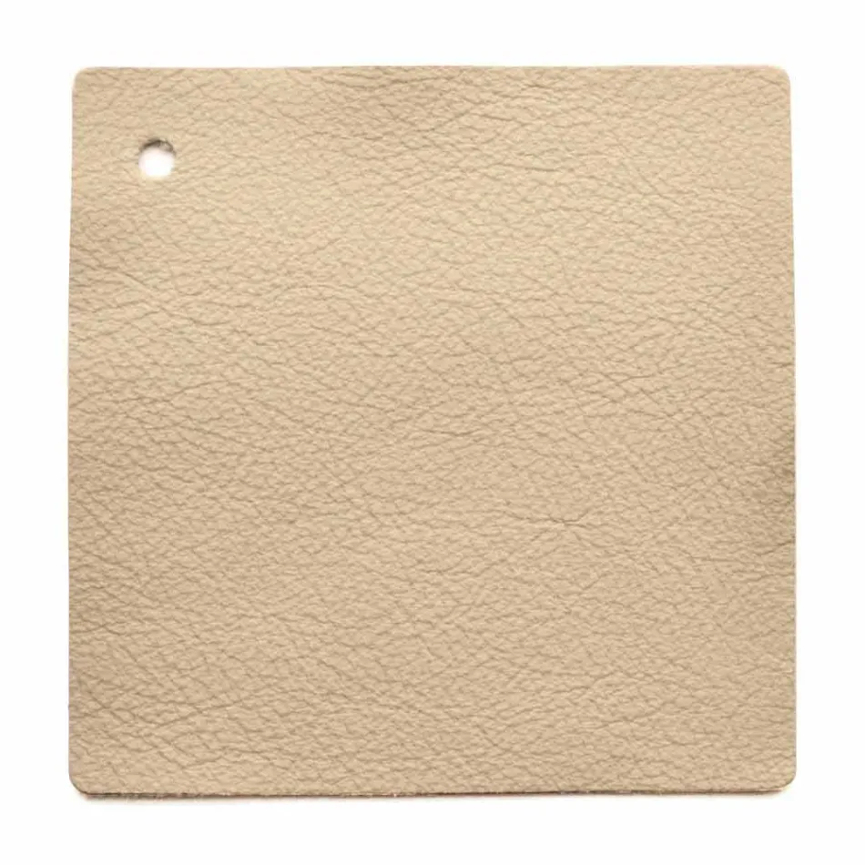 Design dubbelsäng med läderstoppad huvudtavla Menardo Viadurini