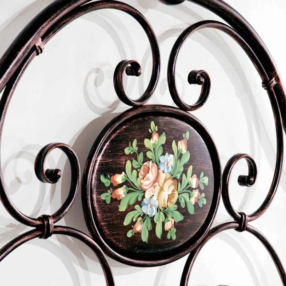 Dubbelsäng med smidesjärn konstruktion skapad Alexa Viadurini