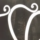 Dubbel konstruktion järn med glasdekorationer i Eden Viadurini