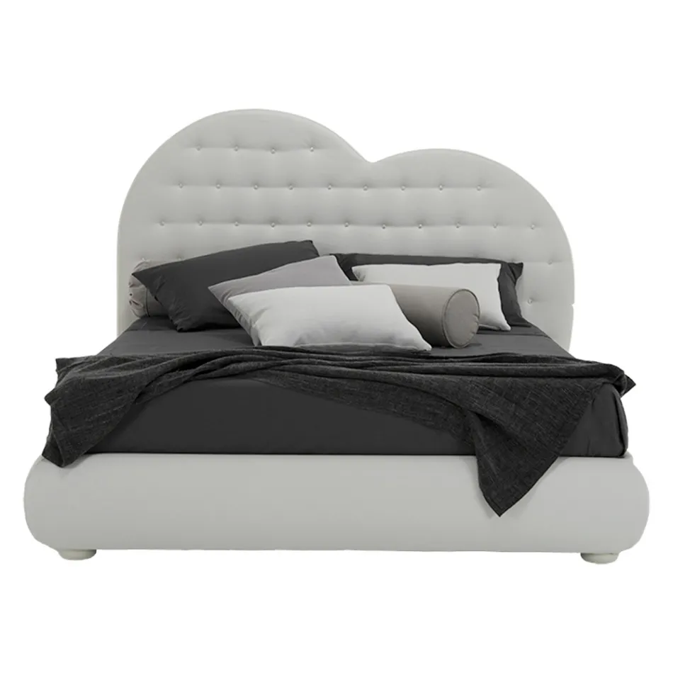 Lyxig dubbelsäng med box och Swarovski Made in Italy – Little Heart Viadurini