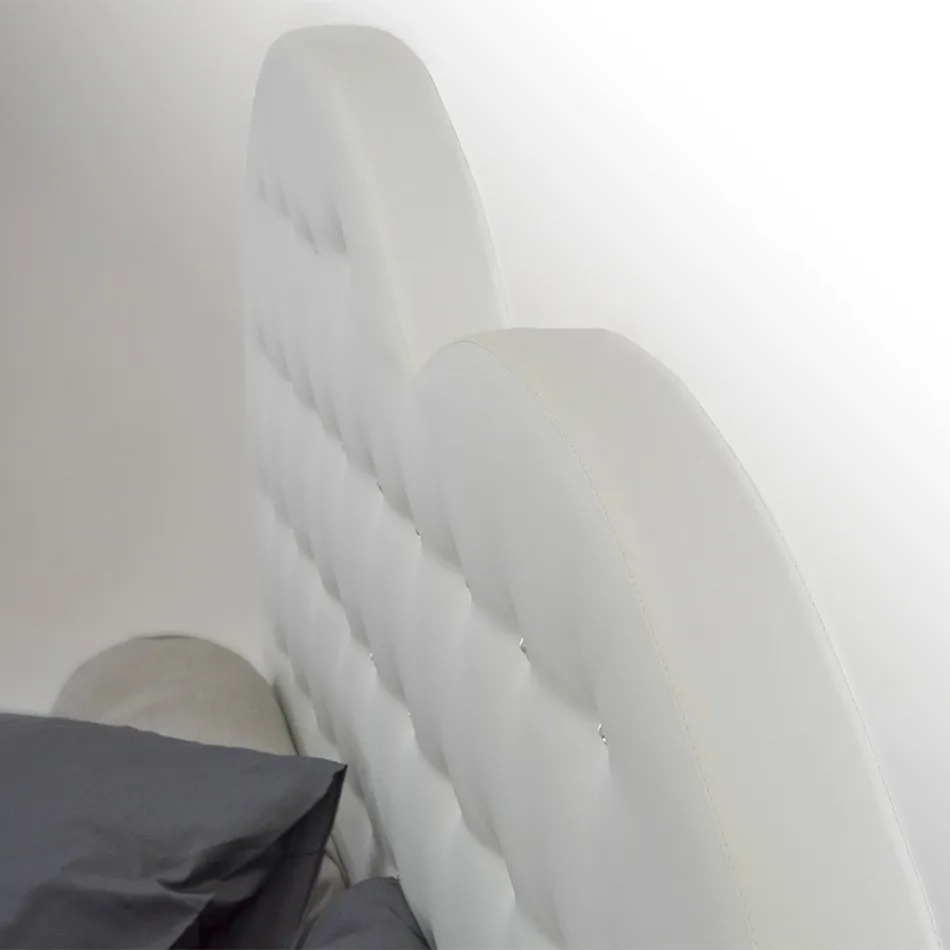 Lyxig dubbelsäng med box och Swarovski Made in Italy – Little Heart Viadurini