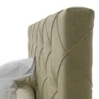 Lyxig stoppad dubbelsäng med förvaringslåda Tillverkad i Italien – Torn Viadurini