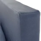 Lyxig dubbelsäng i ekologiskt läder eller tyg med box Made in Italy – Nuvola Viadurini