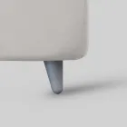 Stoppad dubbelsäng med 2 sängbord och madrass Made in Italy - Aaron Viadurini