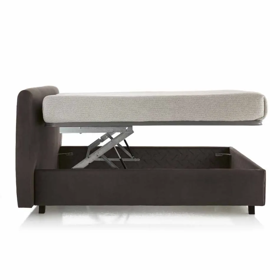 Stoppade dubbelsäng med förvaringsbox 160x190 / 200cm Leone Viadurini