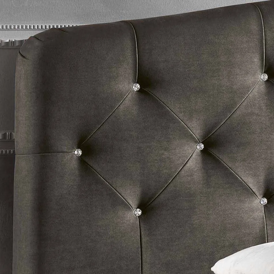 Stoppade dubbelsäng med förvaringsbox 160x190 / 200cm Leone Viadurini