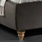 Stoppade dubbelsäng med förvaringsbox 160x190 / 200cm Leone Viadurini