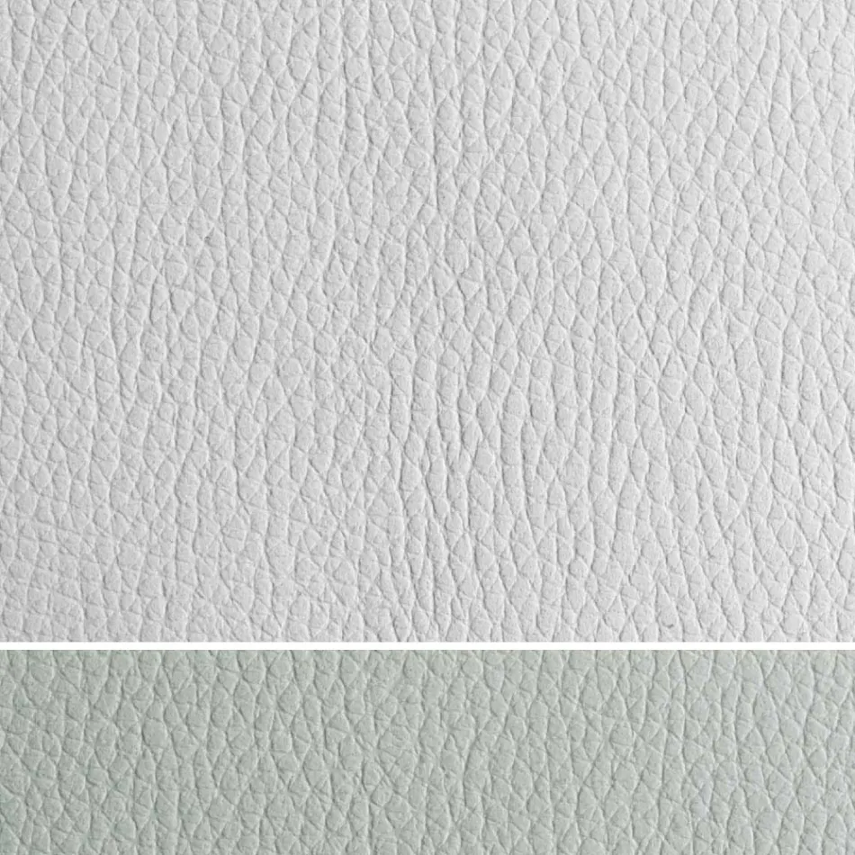 Klädd dubbelsäng med byrå i eko-läder eller tyg - Notre Dame Viadurini