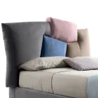 Stoppad dubbelsäng med tygförvaringsenhet - Belle Viadurini